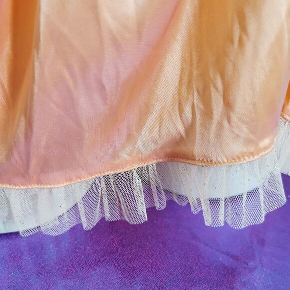 Golds Infinity Mini Skirt Size Small Orange Floral Cosplay Party Casual Festival - Picture 4 of 6